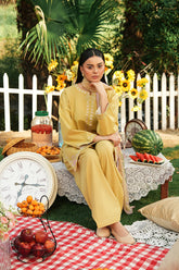 Summer Sky By Mannat Clothing Stitched Collection-Lemon Gleam